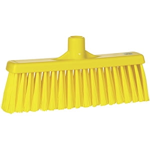 Vikan 12" Upright Broom- Medium - Yellow (3 Units)