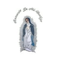 thumbnail image 1 of Iron On Embroidered Silver Gold Patch Virgin Mary Maria Guadalupe Mother of God, 1 of 4