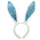 thumbnail image 1 of Banda Para El Cabello Orejas de conejo Banda para el cabello Broche para el cabello de felpa Cómodo para regalos de niños (Azul) Tmvgtek libre de BPA, 1 of 8
