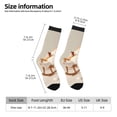 thumbnail image 2 of Haiem Relaxing Cat With Tea Pattern Crew Socks – Soft & Durable Moisture-wicking Socks, Stay-Up Fit for Business, Work, and Casual Wear Size 5-11, 2 of 6
