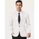 thumbnail image 2 of Blazer de hombre Slim Fit Lars Amadeus Traje de baile de graduación Abrigo deportivo blanco XXL, 2 of 6