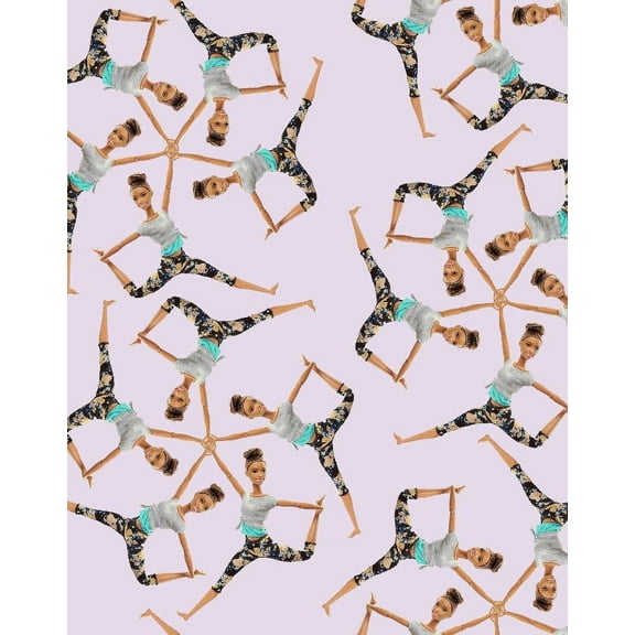Made to Move Kaleidoscope Removable Vinyl Wallpaper by Barbie, Lavender