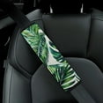 thumbnail image 5 of WYYP Palm Leaves Tropical Print Car Seat Belt Cover - Protect Your Neck and Shoulder from Seat Belt Rubbing - Car Interior Accessories 2Pcs, 5 of 6