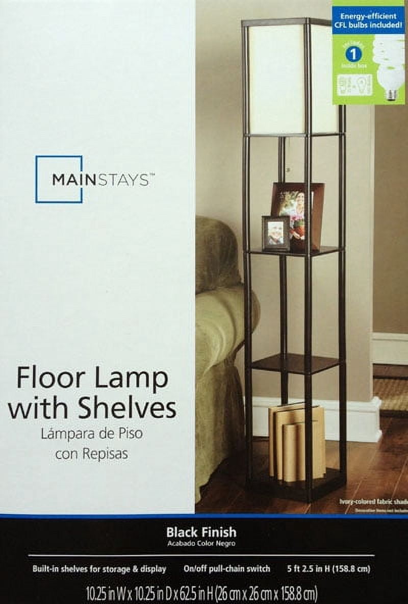 Mainstays Shelf Floor Lamp