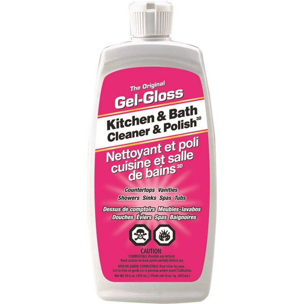 GelGloss GG1B Cleaner and Polish, 16 oz, Can, Milky White, Liquid