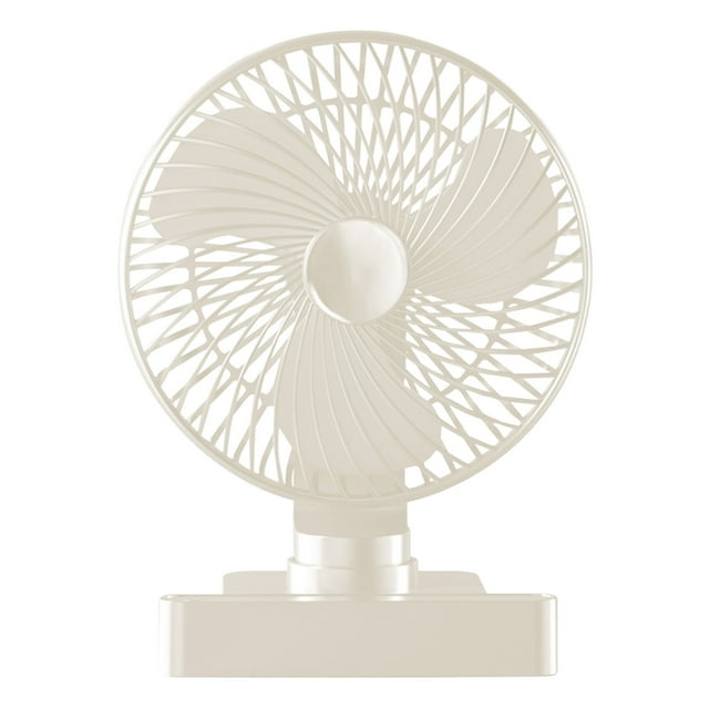 Table Fan, Rechargeable Battery Operated Desk Fan with Led , Quiet Table Fan for Home, 180° Adjust Tilt, 3 Speeds Settings, Portable Fan for Office, Kitchen