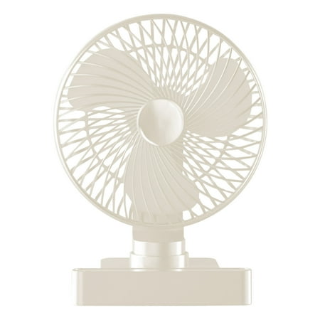 

Table Fan Rechargeable Battery Operated Desk Fan with LED Quiet Table Fan for Home 180° Adjust Tilt 3 Speeds Settings Portable Fan for Office Kitchen