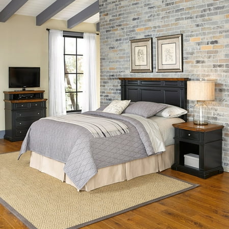 Home Styles Americana King\/California King Headboard, Night Stand and Media Chest
