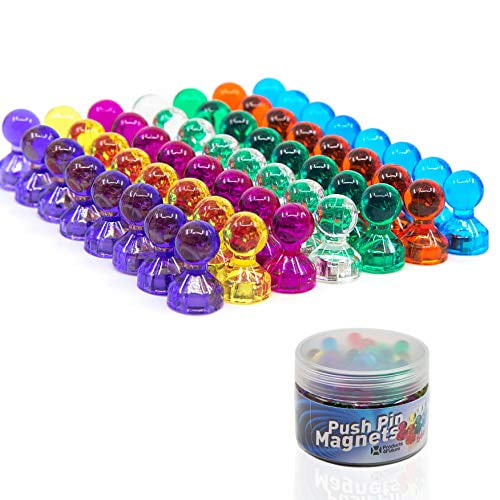 Magnet Push Pin Suitable for Home Office Refrigerator Magnet 40 Pieces of Magnet Pushpins 5 Colors of Magnetic Pushpins 