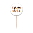 thumbnail image 1 of Quote  Couple Art Deco  Fashion Toothpick Flags Round Labels Party Decoration, 1 of 3