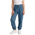 thumbnail image 2 of Edvintorg Girls Clothes Size 8 School Uniform Straight Leg Casual Cuffed Pants with Drawstring Size 5-16, 2 of 8