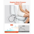 thumbnail image 3 of KFFKFF Non-Electric Toilet Bidet Attachment, Dual Nozzles with Adjustable Water Pressure, Easy-to-Install Cold Water Sprayer for Rear and Feminine Hygiene, White, 3 of 9