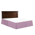 thumbnail image 1 of Brushed Microfiber 1800 Series Bed Skirt Solid 1PC Bed Skirt with 27" Drop (Twin XL, Lavender)- Pleated Sides and Split Corners, Wrinkle & Fade Resistant, Easy to Care, 1 of 5