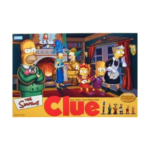 Parker Brothers Unisex Clue Simpsons 2Nd Edition Board Game, Plastic