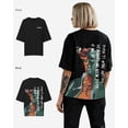 thumbnail image 5 of G West Womens Oversized World Wide Chain Tee Cream Size- Small, 5 of 5