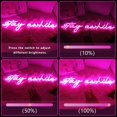 thumbnail image 4 of Letrero de neón IMEGINA Pink Stay Awhile, 50 x 13 cm, USB, decoración de dormitorio, 4 of 7