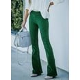 thumbnail image 4 of DOKOTOO Womens Flare Pants High Waisted Wide Leg Trouses for Women Winter Pants, 4 of 7