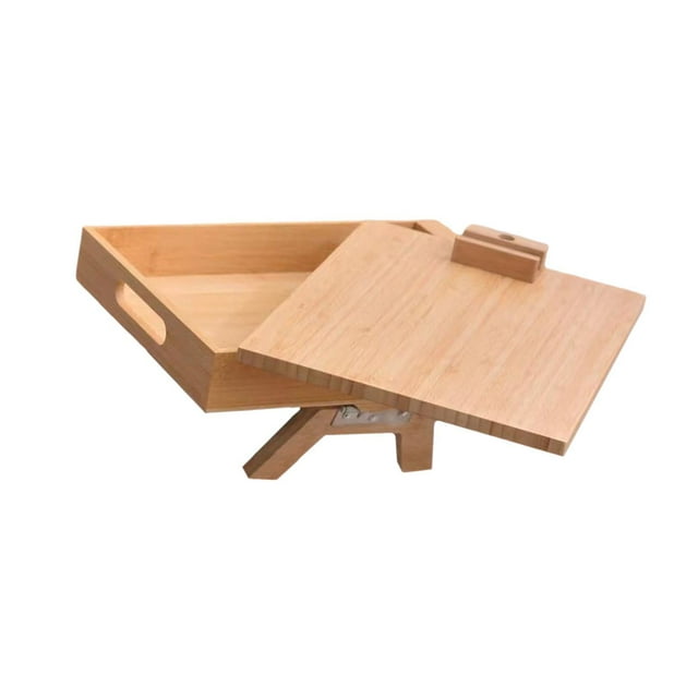 Ruiboury Innovative Couch Arm Tray Table With Rotating Space Saving Clip On Side Table For Easy Sofa Arm Clip Desk Snacks