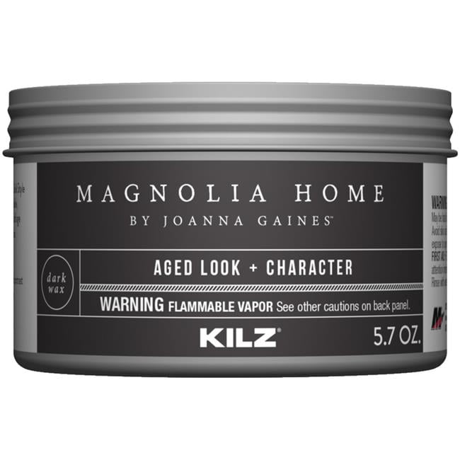 Magnolia Home 1805878 5.7 oz KILZ Transparent Flat Dark Vintage Finishing Wax, Pack of 6