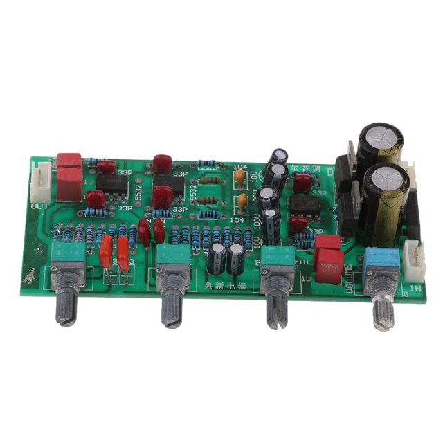 DX009 Kits De De Control De Tono De Del Amplificador De Potencia de sonido Esté De De 15 V Hugo Tablero de amplificador estéreo de audio