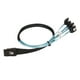 thumbnail image 5 of Cable Mini SAS a 4 SATA 7 pines 12 Gbps Cobre estañado Contactor chapado en oro Cable SFF 8087 a 4 SATA para chasis de escritorio 0,5 metros / 1,6 pies, 5 of 5
