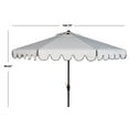 thumbnail image 6 of Safavieh Venice 9' Market Crank Tilt Patio Umbrella, White/Black, 6 of 7