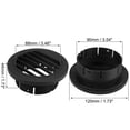 thumbnail image 6 of 2pcs Warm Air Vent Outlet 88mm Plastic Ducting Heater Air Vent Outlet Black for Car Auto Bus RV ATV, 6 of 6