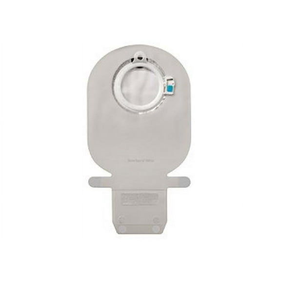 SenSura Mio Filtered Ostomy Pouch, Two-Piece System, Maxi Length, 40 mm Stoma, Drainable, Flat, Transparent, Green Code, 10 Count