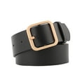 thumbnail image 1 of fastboy Ceinture de Robe Femme Solide Boucle Carrée Réglable Décoration Ceinture en Cuir, 1 of 7