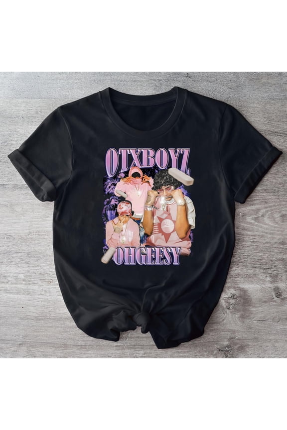 New trend t-shirts, graphic t-shirt, OTXBOYZ OhGeesy Photo Black T-Shirt, Vintage OhGeezy Graphic Tee, OhGeezy Merch, Geezy World, OtxBoyz T-Shirt, Shoreline Mafia Tee, OTX Tee-TH2556