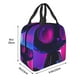 thumbnail image 3 of Fotbe Neon Toy Cat Reflections Bolsa Térmica con Estampado y Forro de Aluminio Grueso Bolsa de Almuerzo con Bolsillo Frontal para Hombres y Mujeres, Ideal para Trabajo, Escuela, 3 of 8