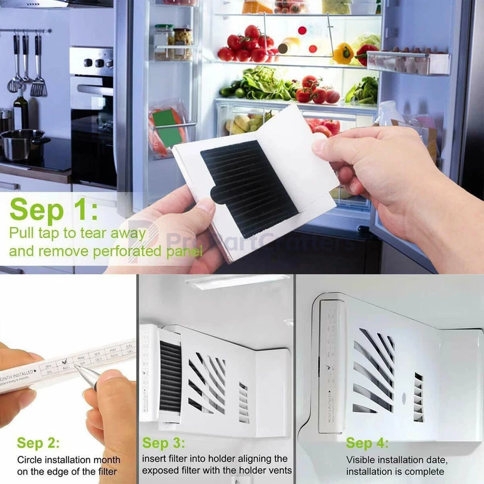 4Pcs Fridge Filter Fits For Frigidaire Paultra Pure Air Ultra Electrolux Eafcbf