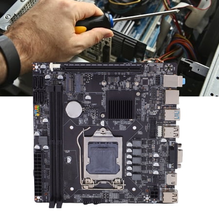Home Electronics Motherboard H110 Gaming Motherboard LGA 1151 Dual Channel DDR4 M.2 Nvme Serial ATA3.0 6Gb/s PCI E X16 Mini-ITX Computer Mainboard Support for 6th 7th 8th Processor