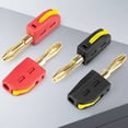 thumbnail image 4 of 8 piezas de conectores tipo banano de corriente alta de 4mm para conexión rápida bañados en oro Terminal de 32A, 4 of 8