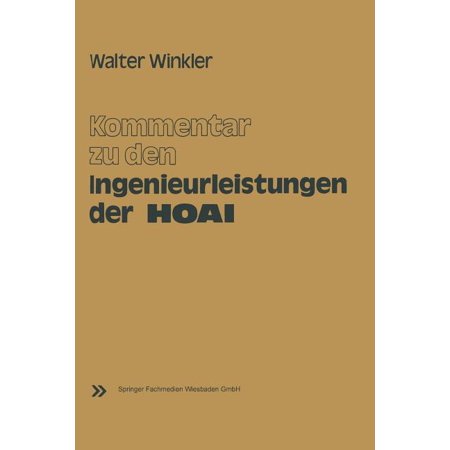 ISBN 9783528088910 product image for Kommentar Zu Den Ingenieurleistungen Der Honorarordnung Für Architekten Und Inge | upcitemdb.com