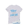 thumbnail image 1 of Not Like US Unisex Graphic T-Shirts to Match 12 Melo University Blue, 12 Melo University Blue Outfit, Menswear Top Shirt, 1 of 6