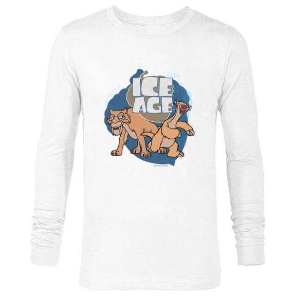 Ice Age Diego and Sid - Long Sleeve T-Shirt for Men - Customized-White