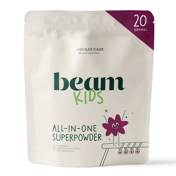 Beam Kids All-in-One Superfood Drink Organic Greens, Probiotics & Daily Vitamins