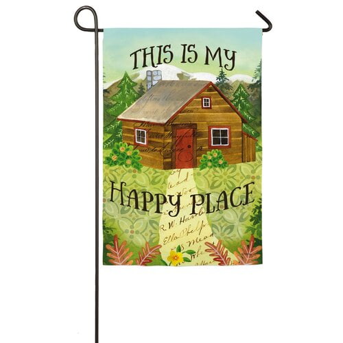 Evergreen Enterprises, Inc This is My Happy Place Garden Flag