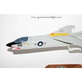 thumbnail image 5 of VF-32 Fighting Swordsmen F-8 (1962) Model,Vought F-8 Crusader,18",Mahogany Scale Model, 5 of 7