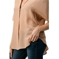 thumbnail image 6 of Dolman Sleeve Silk Solid Blouse Top, 6 of 10