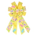 thumbnail image 2 of Homekingdee Handmade Polyester Easter Bow Knots - Multicolor Rabbit Egg Ribbon Bows for Tree Topper Door Wreath Indoor Outdoor Easter Decorations, 2 of 6