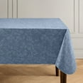 thumbnail image 3 of Elrene Camile Floral Scroll Damask Pattern Vinyl Indoor/Outdoor Tablecloth 60x84 Oblong - Gray/White, 3 of 5
