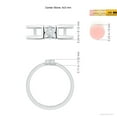 thumbnail image 4 of ANGARA Natural Diamond Solitaire Split Shank Ring in 14K White Gold for Women (Size-5x3mm| Color-G| Clarity-VS2) | April Birthstone, Anniversary, Jewelry Gift for Women | Natural Diamond Ring, 4 of 9