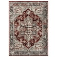 thumbnail image 4 of Luxe Weavers Distressed Moroccan Floral Red 6x9 Area Rug, Vintage Carpet, 4 of 10