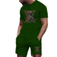 thumbnail image 3 of Chándal de moda 2024 para hombre, camiseta de manga corta y pantalones cortos de chándal, traje de jogging informal de verano, traje de dos piezas para hombre, 3 of 5