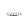 thumbnail image 2 of 14kt White Gold Womens Round Diamond Eternity Wedding Band 3 Cttw, 2 of 4