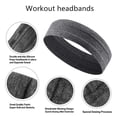 thumbnail image 4 of Sports Yoga Sweatband Unisex Elástico Gimnasio Ciclismo Safety Hair Band (Gris) Tmvgtek cuidado belleza, 4 of 5