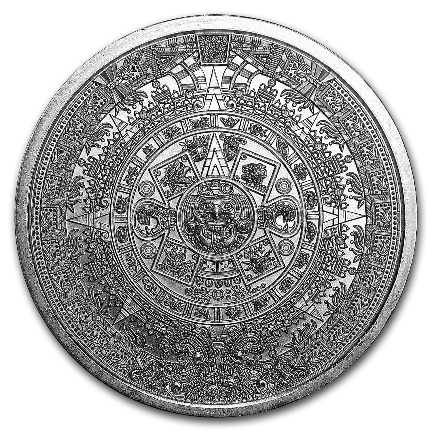 1 Oz Silver Round Aztec Calendar Walmart Walmart