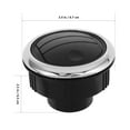 thumbnail image 2 of 2Pcs Round Air Vent Ventilation Outlet Dashboard Air Conditioning Vent Deflector Outlet Round Louvered Dash Vent Exhaust For Car Rv Bus And Yacht, 2 of 8
